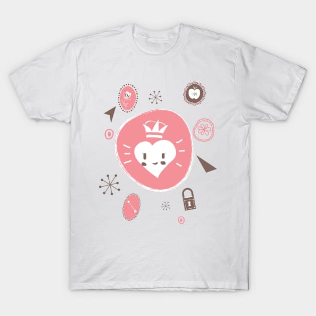 Queen Love T-Shirt by aglomeradesign